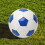 (White Blue) Soccer Training Ball - Inflatable & Stitched 1