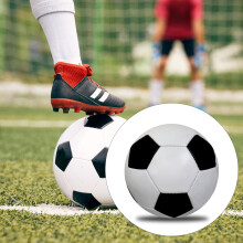 (Black Wihte) Soccer Training Ball - Inflatable & Stitched