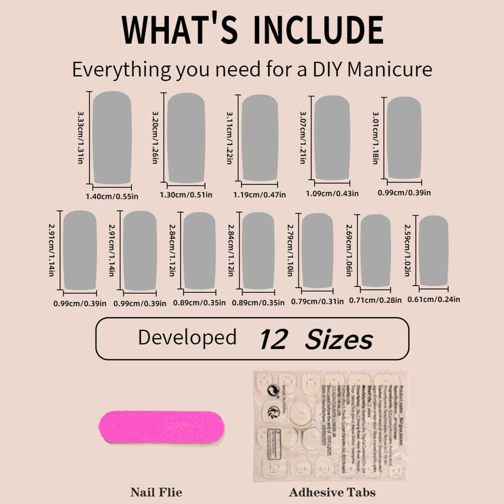 Phui-Pet-Supplies Pink & White Edge Fake Nails - Smooth Diy Decoration