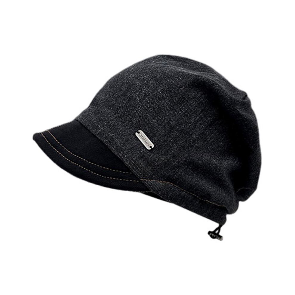 Photos - Other for Fishing Denim Patchwork Beanie for Outdoor Activities(Denim Black)