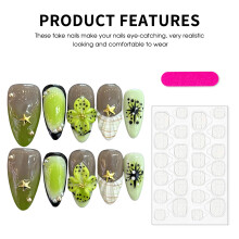 (size) Spring Floral Nail Stickers - Gradient Design