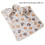 (White, XL) Soft Plush Pet Blanket with Paw Print, Washable 3