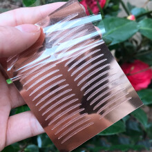 (Rose - Fine) 36pcs Natural Fiber Eyelid Stickers for Hooded Eyes