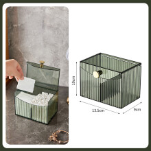 (Transparent Green) Transparent Makeup Brush Holder for Vanity & Bathroom
