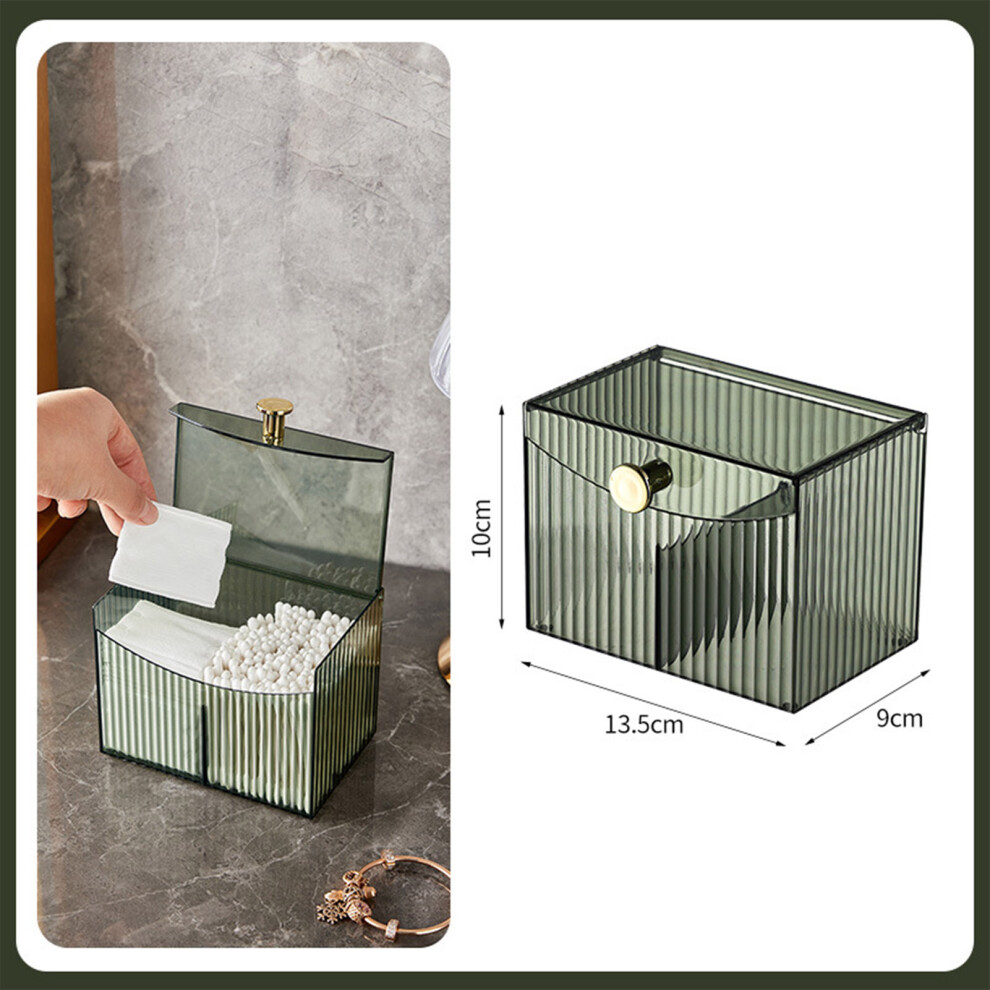 Dachuang Beauty Green (Transparent ) Transparent Makeup Brush Holder For Vanity & Bathroom