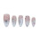 (1585) Glitter Pink False Nails, Long Lasting & Waterproof 1