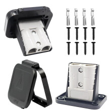 50A Battery Connector Fireproof Waterproof Plug Mount Panel Quick Disconnect Flush Mount Bracket for Anderson SB50 Series