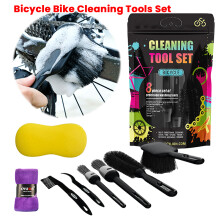 Bike Clean Brush Kit Bike Cleaning Brush Set Bicycle Cleaning Brush Tool for Mountain Road City BMX and Folding Bike