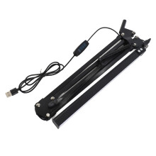 Adjustable Metal Swing Arm USB Desk Lamp Eye Caring Reading Light with Clamp