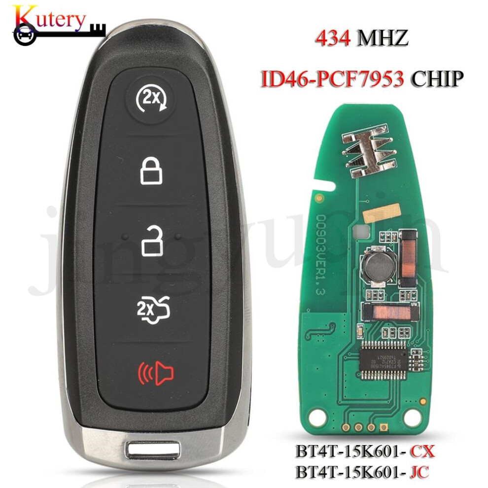 Remote Smart Car Key Control For Ford Edge Escape Explore Flex Taurus 2011-2015 Keyless Go 434Mhz Id46 Pcf7953 Chip 6935161686371