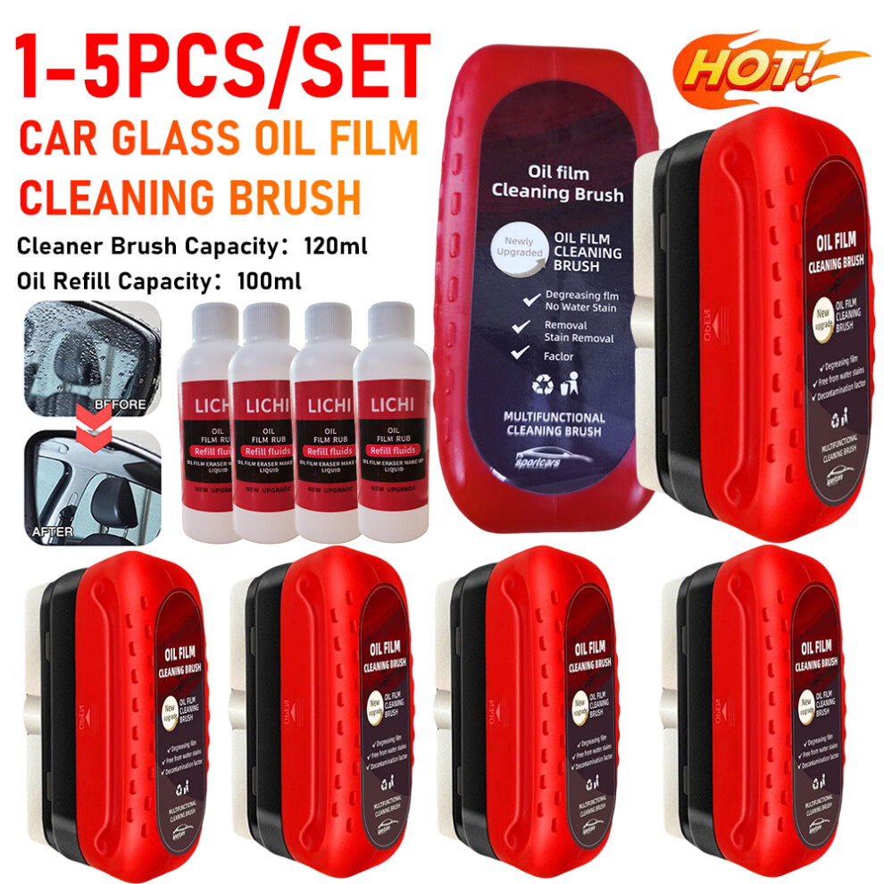 120Ml Automotive Car Oil Film Cleaning Brush Car Glass Oil Film Cleaner Hydrophobic Windshield Oil Film Remover For Car Window 6935161632941