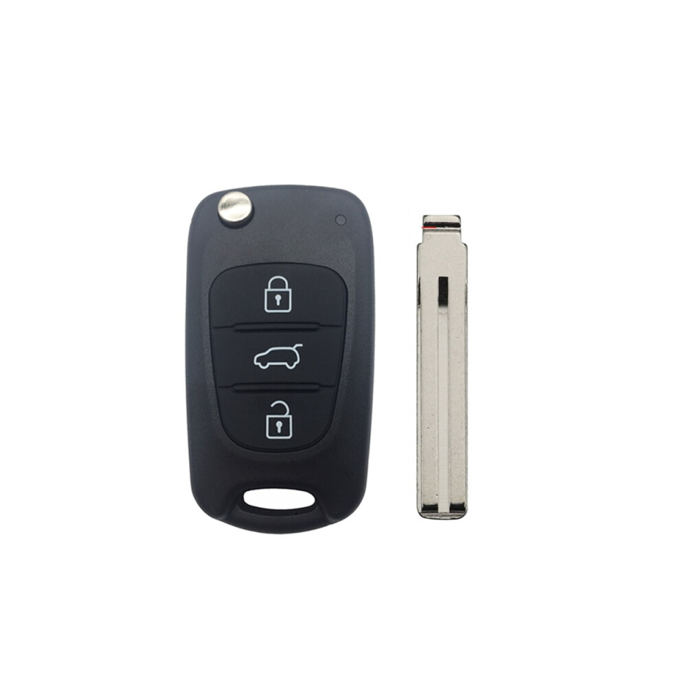 Key Housing For Hyundai Avante I20 I30 Ix35 Remote Car Key Shell Fob Cover Case Flip Folding For Kia With Blade 3 Button 6935161672534