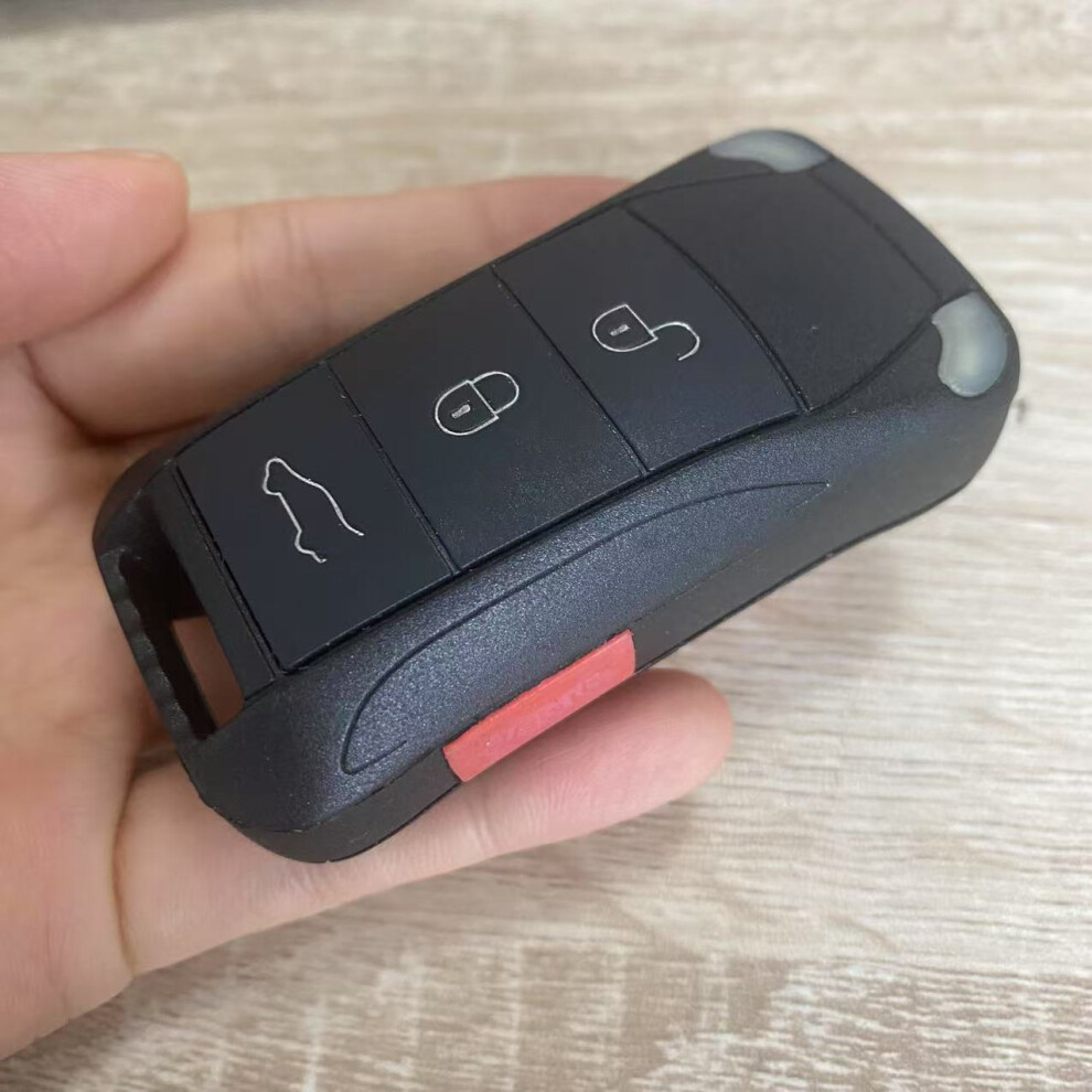 3 1 Buttons Flip Remote Key Shell Case Fob For Porsche Cayenne Uncut Hu66 Blade 6935161659009