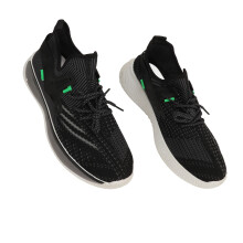 Herren atmungsaktive Mesh-Sportschuhe, leicht, Größe 44, Schwarz