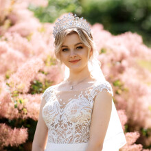 (1) Baroque Princess Crown Headdress for Gown Hairstyle
