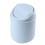 (Gray) Mini Desk Trash Can with Lid - White/Gray 1