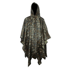 (#2) Military Camo Raincoat for Men & Women, Waterproof Poncho
