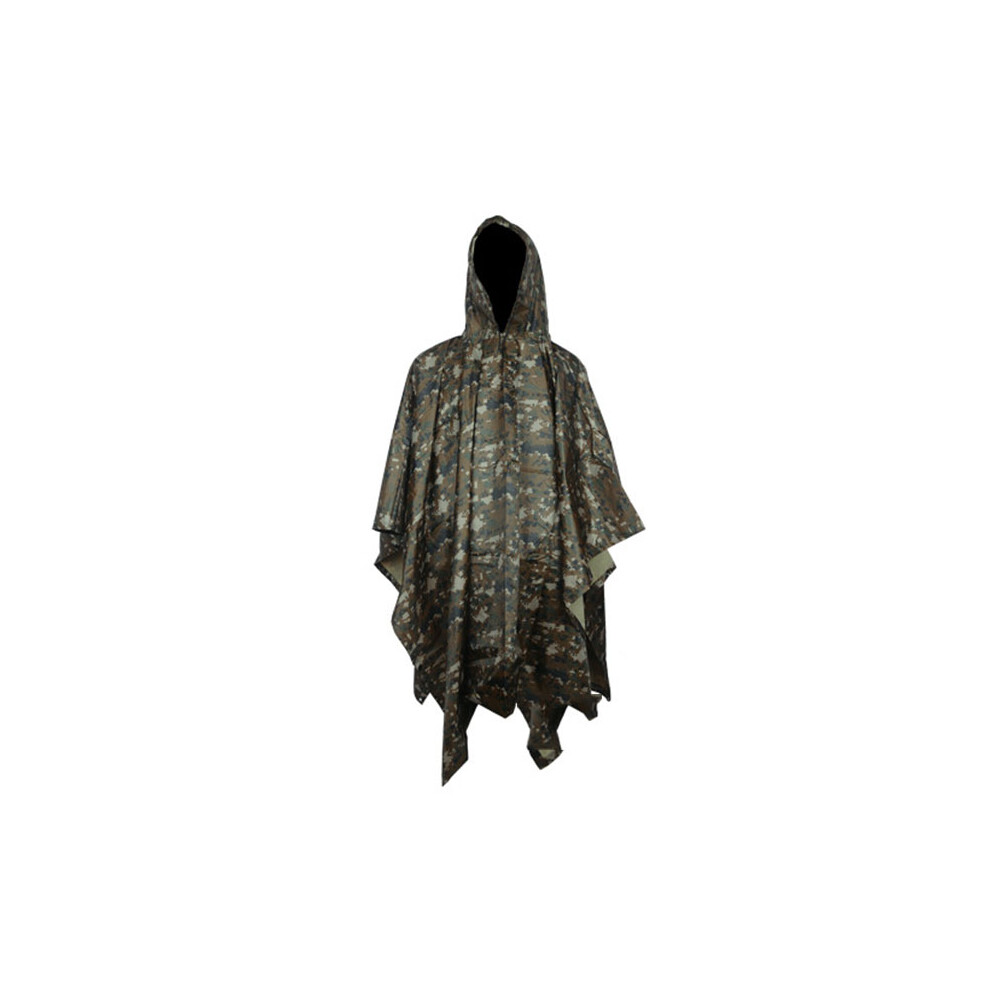 (#2) Military Camo Raincoat For Men & Women, Waterproof Poncho 6424024531489