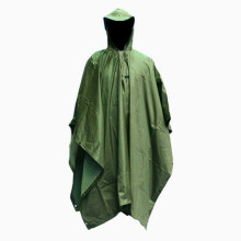 (#6) Military Camo Raincoat for Men & Women, Waterproof Poncho