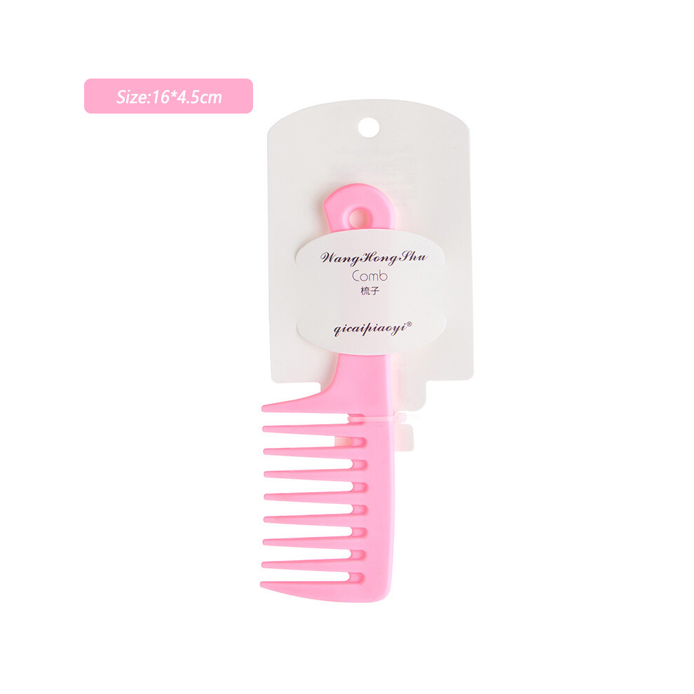 Dachuang Beauty (Pink) Anti-Static Wide Tooth Comb For Curly/Thick Hair