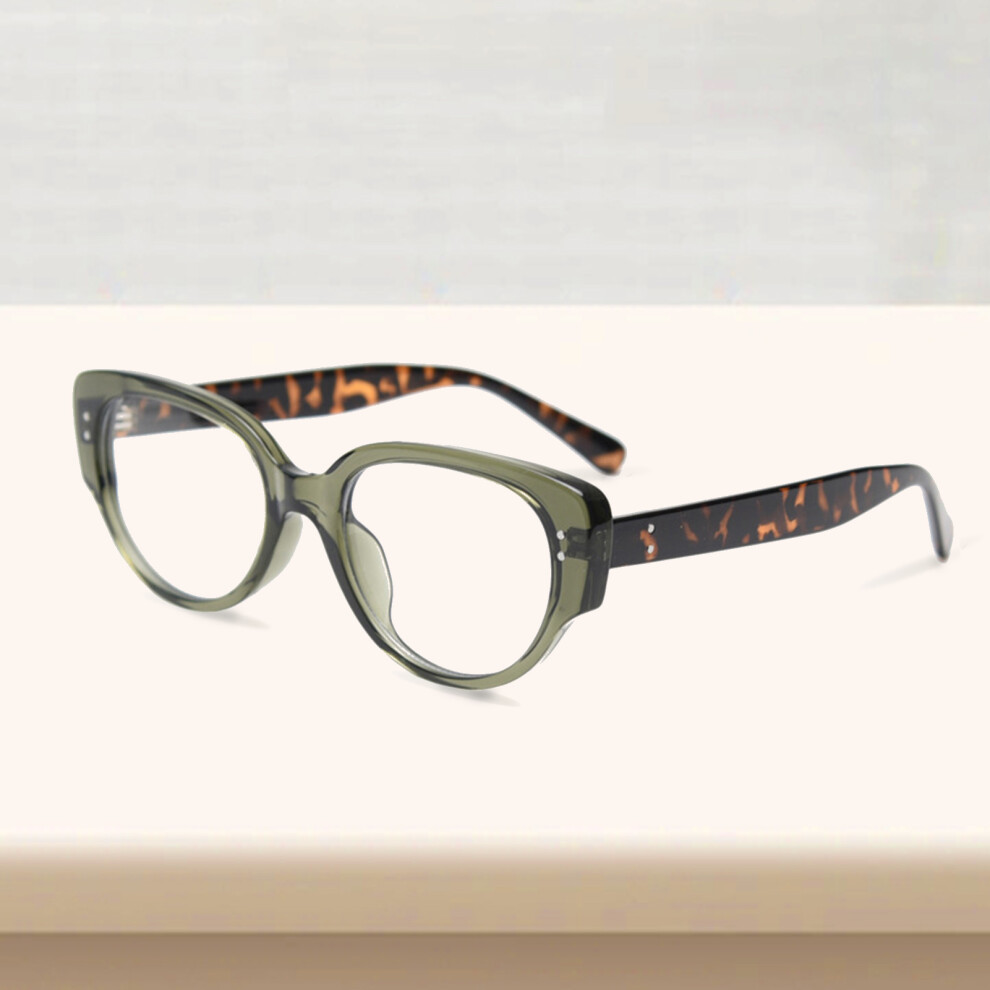 Dachuang Beauty Green/Blue/Light ( Frame Tortoiseshell Legs, 200) Blocking Glasses For Gaming & Study