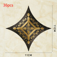 (10) 1 Set Tile Decorative Sticker Floor Self Adhesion Waterproof Diagonal Sticker living room Tile Decoration Wall Decals
