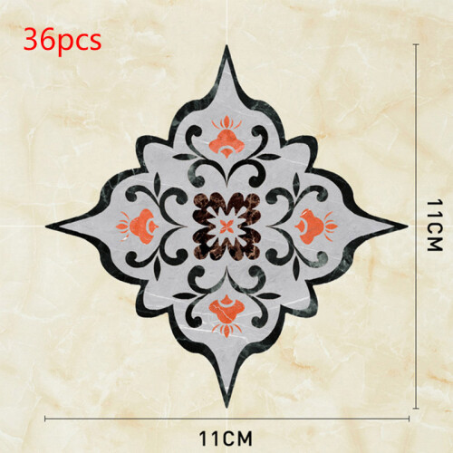 (06) Waterproof Self-Adhesive Tile Stickers for Floor & Wall