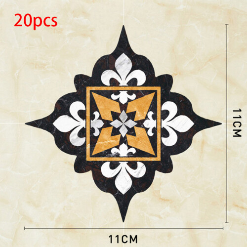 (02) Waterproof Self-Adhesive Tile Stickers for Floor & Wall