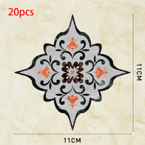 (06) Waterproof Self-Adhesive Tile Stickers for Floor & Wall