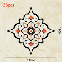 (05) 1 Set Tile Decorative Sticker Floor Self Adhesion Waterproof Diagonal Sticker living room Tile Decoration Wall Decals