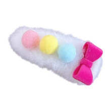 (1) Women Plush Hair Clip/Hair Tie/Hair Claw Clip Cute Duckbill Hair Side Clips for Women Girls DIY Hair Accessories