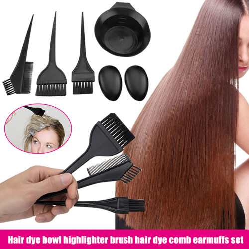 Hair Dye Kit: Bowl, Comb & Brushes Set