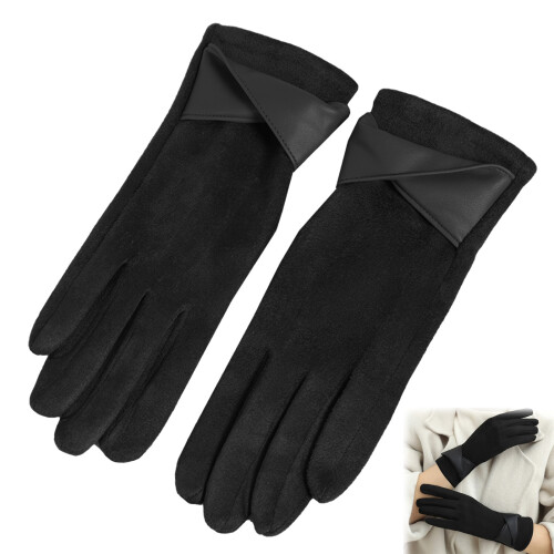 (Black) Touchscreen Winterhandschuhe für Ski & Rad