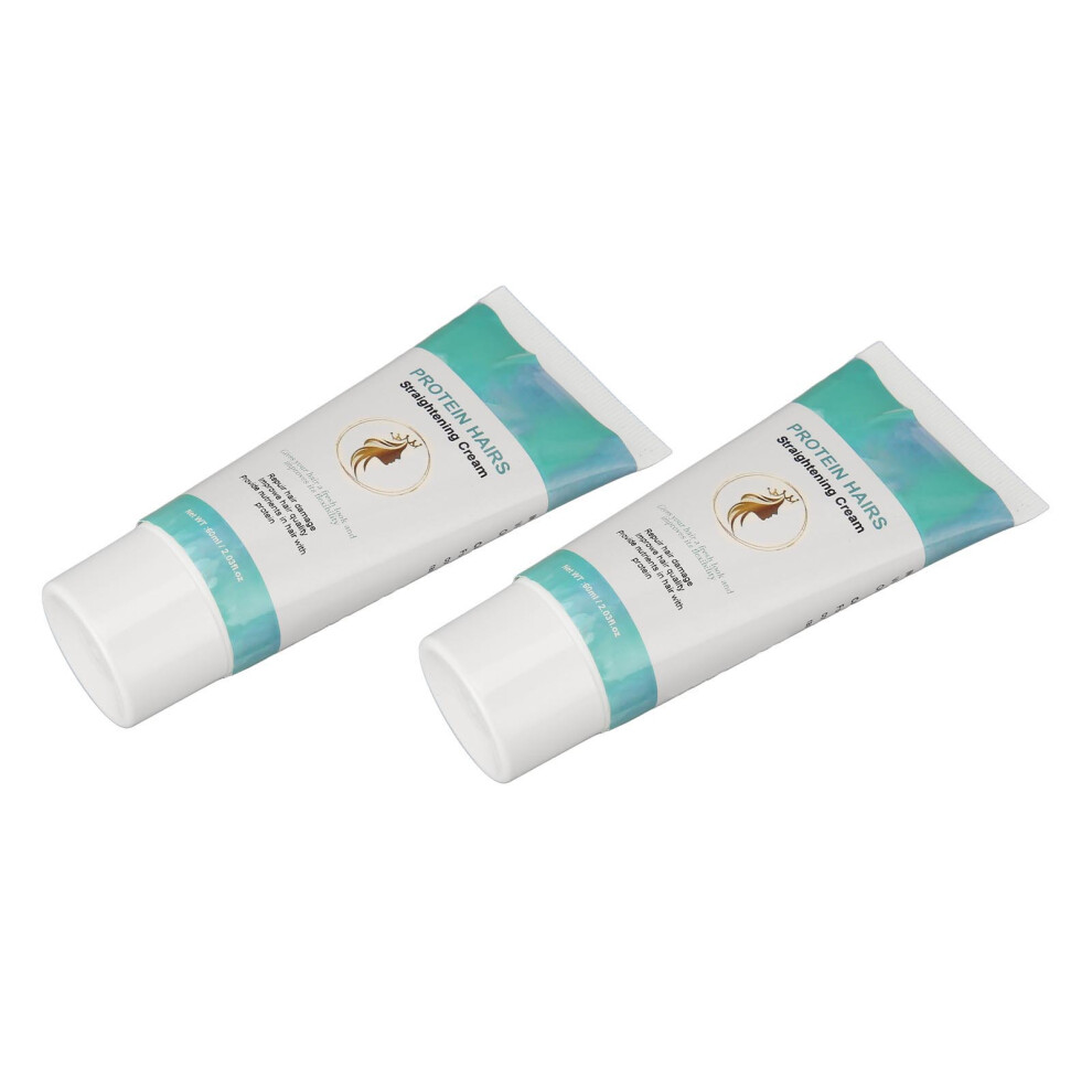 Cream Protein Correcting Hair Straightening 60Ml X 2 Nourishing Smooth Frizz