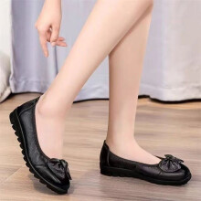 (C13 Black, 40) Women\'s Soft Sole Non-Slip Leather Loafers