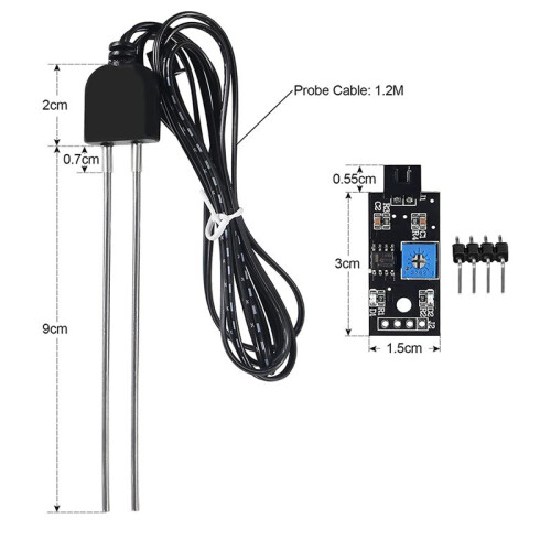 9 Sets Soil Moisture Sensor, with Corrosion Resistant Probe, Module Digital Analog Signal Output for Garden Automatic 2