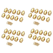 40x SMA Male Plug Solder RF Coax Connector for Semi-Rigid RG402 0.141 Inch Cable Gold