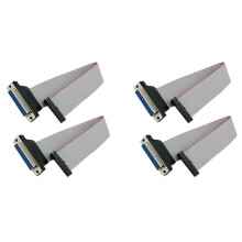 4x Draht-Flachbandkabel DB25-Buchse auf FC-26-Buchse für LCD-Monitore, Anschluss Von Leiterplatten und Computern.