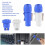 40Set PowerCON Type A NAC3FCA+NAC3MPA-1 Chassis Plug Panel Adapter 5