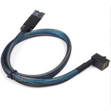 1.0M Internal SAS HD SFF-8643 36P Male to HD SAS SFF-8643 90 Degree Cable Adapter