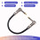 3PCS Guitar Effects Cable 15cm 1/4 Inch Right Angle Cable Instruments Patch Cord 6.35MM Electric Guitar Effect Wire 5