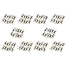 50Pcs Metal Clasp Swivel Trigger Clips Snap Hooks Key Bags DIY Copper