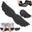 Keyboard Mouse Wrist Rest Memory Foam Support Ergonomic Anti-Slip Silicone Wrist Guard Table Mat Mouse Pad Set 3