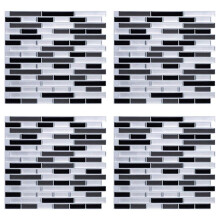 4X 3D Wall Stickers Brick Wallpaper Tile for Kitchen Bathroom Backsplash Anti-Tile Home Decor 28X23.5cm