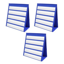3X Desktop Taschen Karte Doppel Seitiger und Selbst Stehender  Taschen Karten Ständer für Einzel Personen Oder Kleine Gruppen (43 x 33 cm)