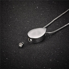 4X Personalisierte Teardrop-Form Der Wassertropfen-Feuerbestattungs-Urnen-Halskette mit Füllsatz für Asche-Feuerbestattungsschmuck