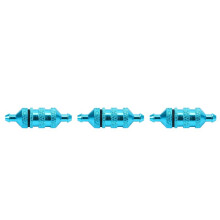 3X 1/8 1/10 Modèle de Télécommande de Voiture Les Pièces de Rechange Le Filtre à Carburant Nitro pour HSP 02156 94122 94190, Bleu