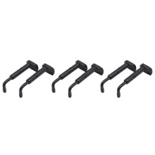 3Pair of 4/4, 3/4 Size Violin Chinrest Chin Rest Clamp Screw Black Color Detachable