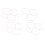 16Pcs Blanc Nylon Ukulele Corde Ensemble 1