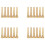 24 Stycken Mässing Folk Akustisk Gitarr Bridge Pin Peg Nail Metal 2